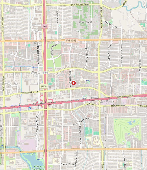 Map showing Action Behavior Centers - ABA Therapy for Autism in houston, TX