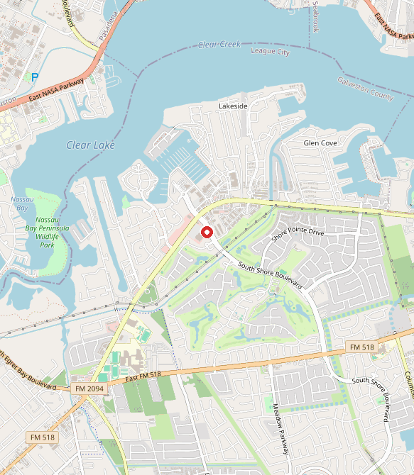 Map showing Action Behavior Centers - ABA Therapy for Autism in league city, TX