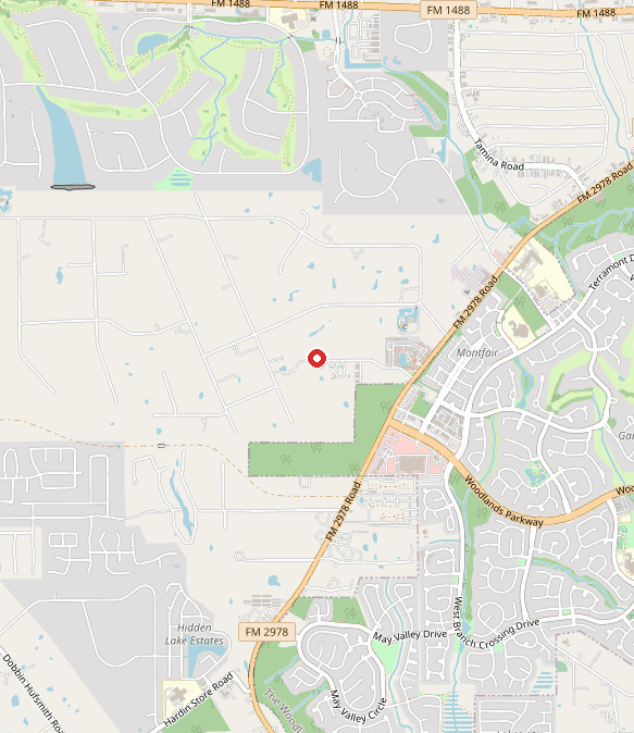 Map showing Autism House in magnolia, TX