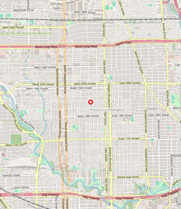Map showing Beyond Preemie in houston, TX