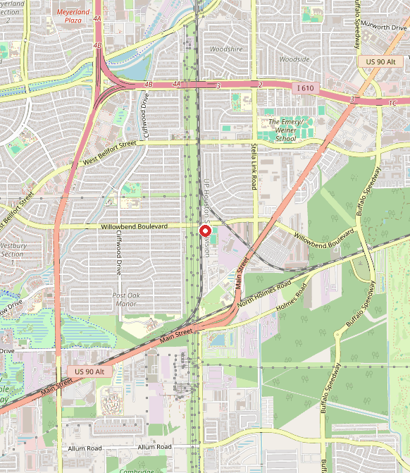Map showing Elite Spectrum ABA in houston, TX